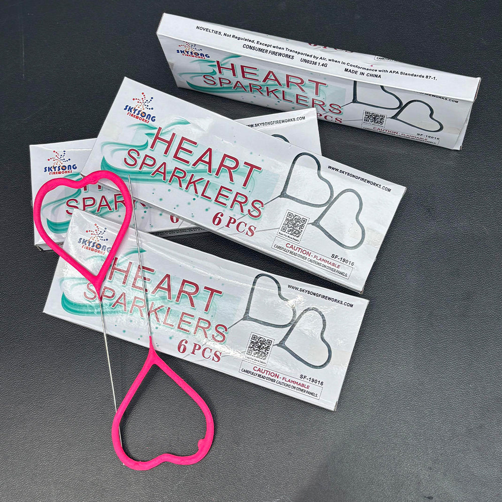 THE HEART SPARKLERS 6PCS